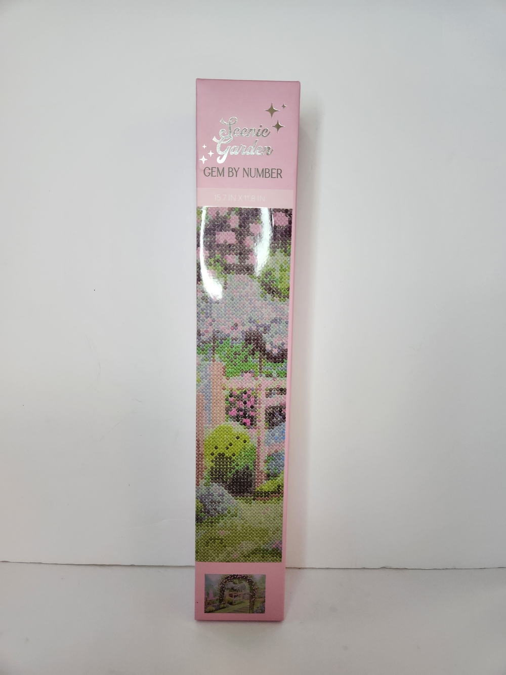 Eccolo Pink Garden Gem-by-Number Wall Art Kit - Diamond Art